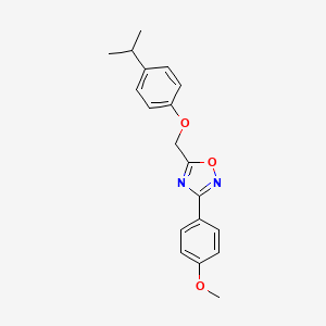 5-[(4-isopropylphenoxy)methyl]-3-(4-methoxyphenyl)-1,2,4-oxadiazole