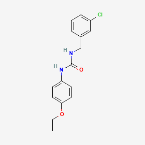 molecular formula C16H17ClN2O2 B5730889 N-(3-chlorobenzyl)-N'-(4-ethoxyphenyl)urea 