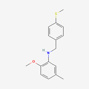 (2-methoxy-5-methylphenyl)[4-(methylthio)benzyl]amine