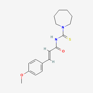 molecular formula C17H22N2O2S B5730920 N-(1-azepanylcarbonothioyl)-3-(4-methoxyphenyl)acrylamide 