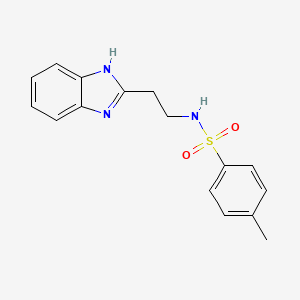 molecular formula C16H17N3O2S B5730923 N-[2-(1H-benzimidazol-2-yl)ethyl]-4-methylbenzenesulfonamide 
