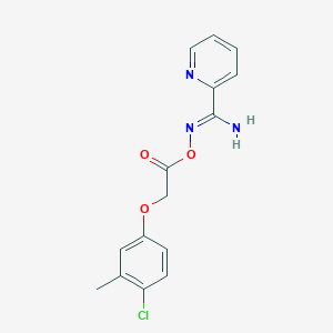 N'-{[2-(4-chloro-3-methylphenoxy)acetyl]oxy}-2-pyridinecarboximidamide
