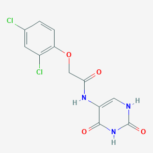 molecular formula C12H9Cl2N3O4 B5730957 2-(2,4-dichlorophenoxy)-N-(2,4-dioxo-1,2,3,4-tetrahydro-5-pyrimidinyl)acetamide 
