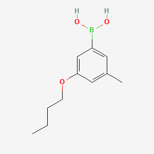 molecular formula C11H17BO3 B573096 (3-丁氧基-5-甲基苯基)硼酸 CAS No. 1256345-80-8