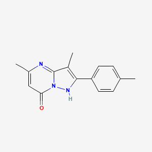 molecular formula C15H15N3O B5730968 3,5-dimethyl-2-(4-methylphenyl)pyrazolo[1,5-a]pyrimidin-7-ol 