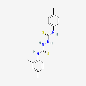 molecular formula C17H20N4S2 B5730969 N-(2,4-dimethylphenyl)-N'-(4-methylphenyl)-1,2-hydrazinedicarbothioamide 