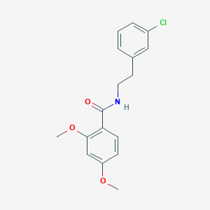 molecular formula C17H18ClNO3 B5730974 N-[2-(3-chlorophenyl)ethyl]-2,4-dimethoxybenzamide 