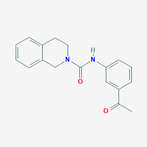 molecular formula C18H18N2O2 B5730983 N-(3-acetylphenyl)-3,4-dihydro-2(1H)-isoquinolinecarboxamide 
