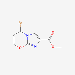molecular formula C8H7BrN2O3 B573101 Methyl 5-bromo-5H-imidazo[2,1-b][1,3]oxazine-2-carboxylate CAS No. 1338247-45-2