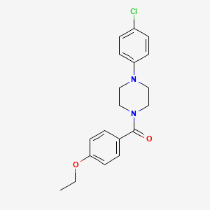 molecular formula C19H21ClN2O2 B5731019 1-(4-chlorophenyl)-4-(4-ethoxybenzoyl)piperazine 