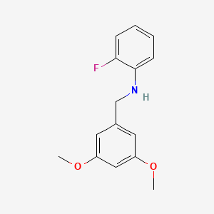 molecular formula C15H16FNO2 B5731021 (3,5-dimethoxybenzyl)(2-fluorophenyl)amine 