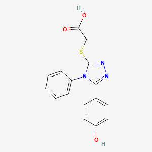 {[5-(4-hydroxyphenyl)-4-phenyl-4H-1,2,4-triazol-3-yl]thio}acetic acid