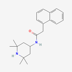molecular formula C21H28N2O B5731074 2-(1-naphthyl)-N-(2,2,6,6-tetramethyl-4-piperidinyl)acetamide 