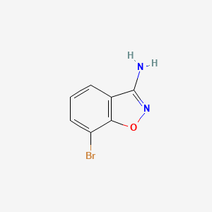 molecular formula C7H5BrN2O B573109 7-Bromobenzo[d]isoxazol-3-amine CAS No. 1260860-32-9