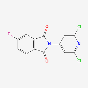 molecular formula C13H5Cl2FN2O2 B5731115 2-(2,6-dichloro-4-pyridinyl)-5-fluoro-1H-isoindole-1,3(2H)-dione 