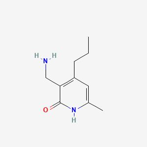 molecular formula C10H16N2O B573112 3-(Aminomethyl)-6-methyl-4-propylpyridin-2(1H)-on CAS No. 1346575-64-1