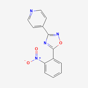 4-[5-(2-nitrophenyl)-1,2,4-oxadiazol-3-yl]pyridine