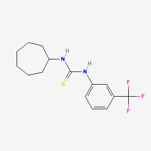 molecular formula C15H19F3N2S B5731163 N-cycloheptyl-N'-[3-(trifluoromethyl)phenyl]thiourea 