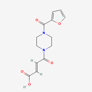 molecular formula C13H14N2O5 B5731181 4-[4-(2-furoyl)-1-piperazinyl]-4-oxo-2-butenoic acid 
