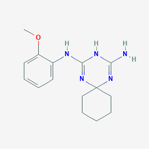N-(2-methoxyphenyl)-1,3,5-triazaspiro[5.5]undeca-1,4-diene-2,4-diamine