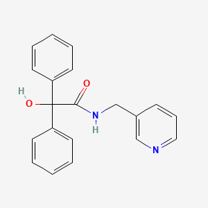 2-hydroxy-2,2-diphenyl-N-(3-pyridinylmethyl)acetamide