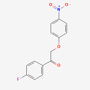 molecular formula C14H10FNO4 B5731248 1-(4-fluorophenyl)-2-(4-nitrophenoxy)ethanone 