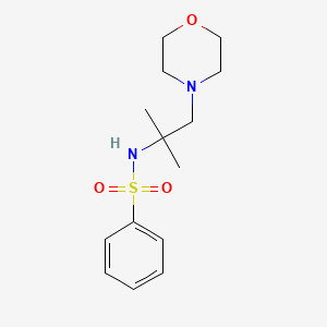 N-[1,1-dimethyl-2-(4-morpholinyl)ethyl]benzenesulfonamide