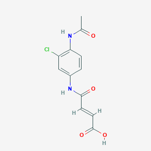 molecular formula C12H11ClN2O4 B5731292 4-{[4-(acetylamino)-3-chlorophenyl]amino}-4-oxo-2-butenoic acid 