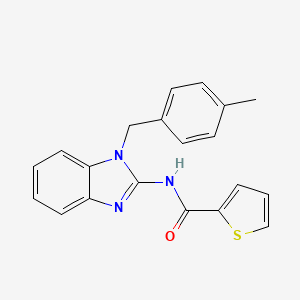 molecular formula C20H17N3OS B5731319 N-[1-(4-methylbenzyl)-1H-benzimidazol-2-yl]-2-thiophenecarboxamide 