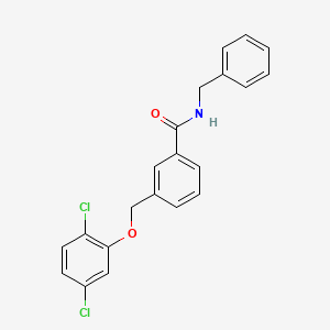 molecular formula C21H17Cl2NO2 B5731329 N-benzyl-3-[(2,5-dichlorophenoxy)methyl]benzamide 