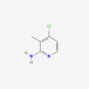 molecular formula C6H7ClN2 B573133 4-Chloro-3-methylpyridin-2-amine CAS No. 1227595-52-9