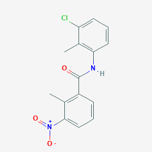 molecular formula C15H13ClN2O3 B5731335 N-(3-chloro-2-methylphenyl)-2-methyl-3-nitrobenzamide CAS No. 349396-25-4