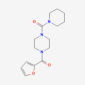 molecular formula C15H21N3O3 B5731342 1-(2-furoyl)-4-(1-piperidinylcarbonyl)piperazine 
