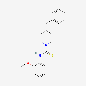 molecular formula C20H24N2OS B5731377 4-benzyl-N-(2-methoxyphenyl)-1-piperidinecarbothioamide 