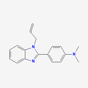 molecular formula C18H19N3 B5731392 4-(1-allyl-1H-benzimidazol-2-yl)-N,N-dimethylaniline 