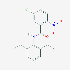 molecular formula C17H17ClN2O3 B5731399 5-chloro-N-(2,6-diethylphenyl)-2-nitrobenzamide 