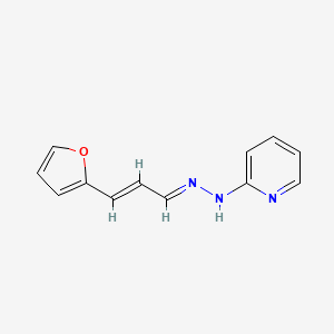molecular formula C12H11N3O B5731408 3-(2-furyl)acrylaldehyde 2-pyridinylhydrazone 