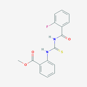 methyl 2-({[(2-fluorobenzoyl)amino]carbonothioyl}amino)benzoate