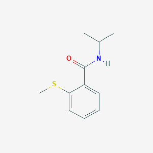 molecular formula C11H15NOS B5731418 N-isopropyl-2-(methylthio)benzamide 