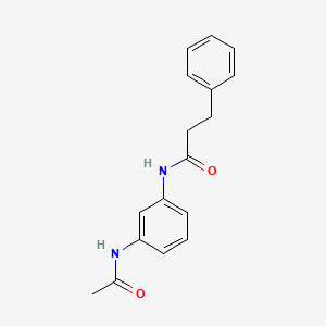 molecular formula C17H18N2O2 B5731421 N-[3-(acetylamino)phenyl]-3-phenylpropanamide 