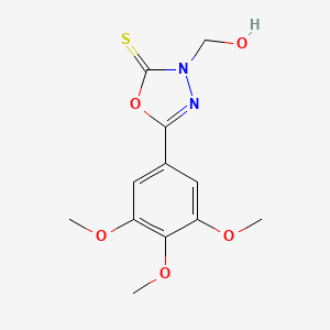 3-(hydroxymethyl)-5-(3,4,5-trimethoxyphenyl)-1,3,4-oxadiazole-2(3H)-thione