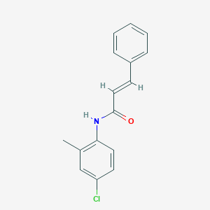 molecular formula C16H14ClNO B5731472 N-(4-chloro-2-methylphenyl)-3-phenylacrylamide 