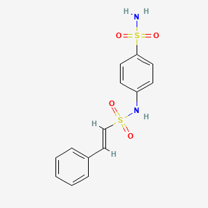 4-{[(2-phenylvinyl)sulfonyl]amino}benzenesulfonamide