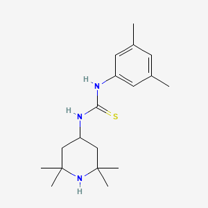 molecular formula C18H29N3S B5731479 N-(3,5-dimethylphenyl)-N'-(2,2,6,6-tetramethyl-4-piperidinyl)thiourea 