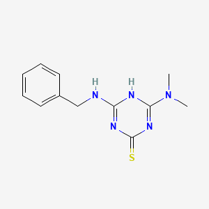 molecular formula C12H15N5S B5731516 4-(benzylamino)-6-(dimethylamino)-1,3,5-triazine-2-thiol 