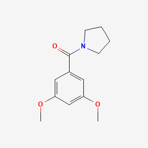 molecular formula C13H17NO3 B5731521 1-(3,5-dimethoxybenzoyl)pyrrolidine 
