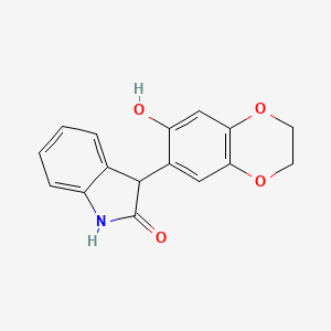 3-(7-Hydroxy-2,3-dihydrobenzo[b][1,4]dioxin-6-yl)indolin-2-one