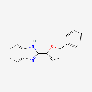 molecular formula C17H12N2O B5731540 2-(5-phenyl-2-furyl)-1H-benzimidazole 