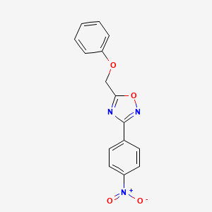 3-(4-nitrophenyl)-5-(phenoxymethyl)-1,2,4-oxadiazole