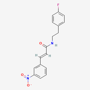 N-[2-(4-fluorophenyl)ethyl]-3-(3-nitrophenyl)acrylamide